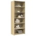 Aparador alto madera de ingeniería roble Sonoma 70x41x185