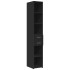 Aparador de madera de ingeniería negro 30x42,5x185