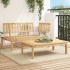 Set de sofás de palets de jardín 2 pzas madera maciza de