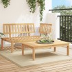 Set de sofás de palets de jardín 2 pzas madera maciza de acacia