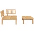 Set de sofás de palets de jardín 2 pzas madera maciza de