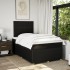Cama box spring con colchón tela negro 120x200