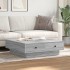 Mesa de centro madera de ingeniería gris Sonoma 90x90x28