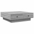 Mesa de centro madera de ingeniería gris Sonoma 90x90x28