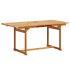 Juego comedor de jardín 5 pzas madera maciza acacia y