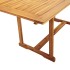 Juego comedor de jardín 5 pzas madera maciza acacia y