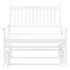 Banco deslizante madera maciza de álamo blanco 118x70x104,5