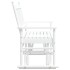 Banco deslizante madera maciza de álamo blanco 118x70x104,5