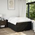 Cama box spring con colchón tela negro 120x190