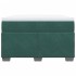 Cama box spring con colchón terciopelo verde oscuro 120x190
