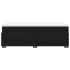 Cama box spring con colchón terciopelo negro 80x200