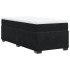 Cama box spring con colchón terciopelo negro 80x200