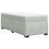 Cama box spring con colchón terciopelo gris claro 80x200