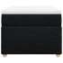 Cama box spring con colchón tela negro 90x190