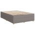 Cama sin colchón tela gris taupe 140x190
