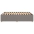 Cama sin colchón tela gris taupe 140x190