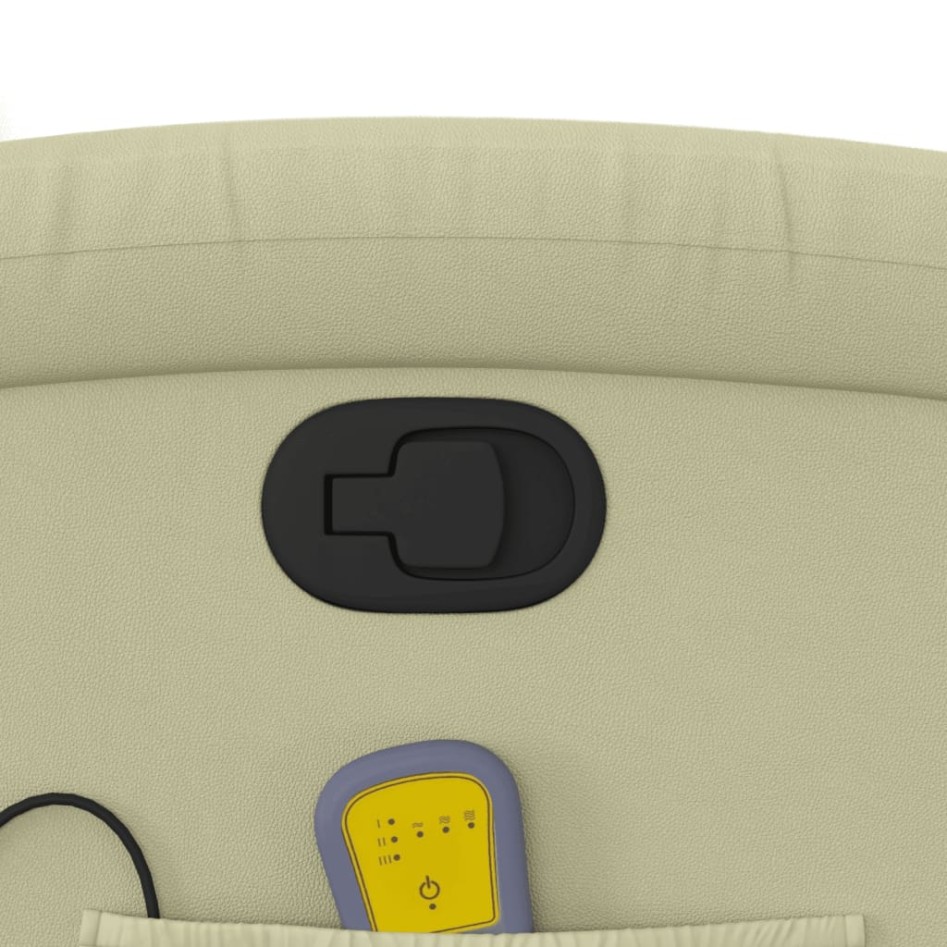 Sillón reclinable de masaje cuero auténtico