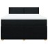 Cama box spring con colchón tela negro 140x200