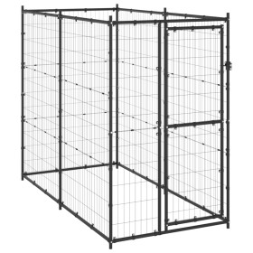 Perrera de exterior de acero 110x220x180