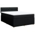 Cama box spring con colchón tela negro 140x200
