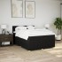 Cama box spring con colchón tela negro 140x200