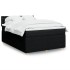 Cama box spring con colchón tela negro 140x200