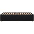 Estructura de cama sin colchón tela negro 100x200