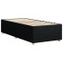 Estructura de cama sin colchón tela negro 100x200