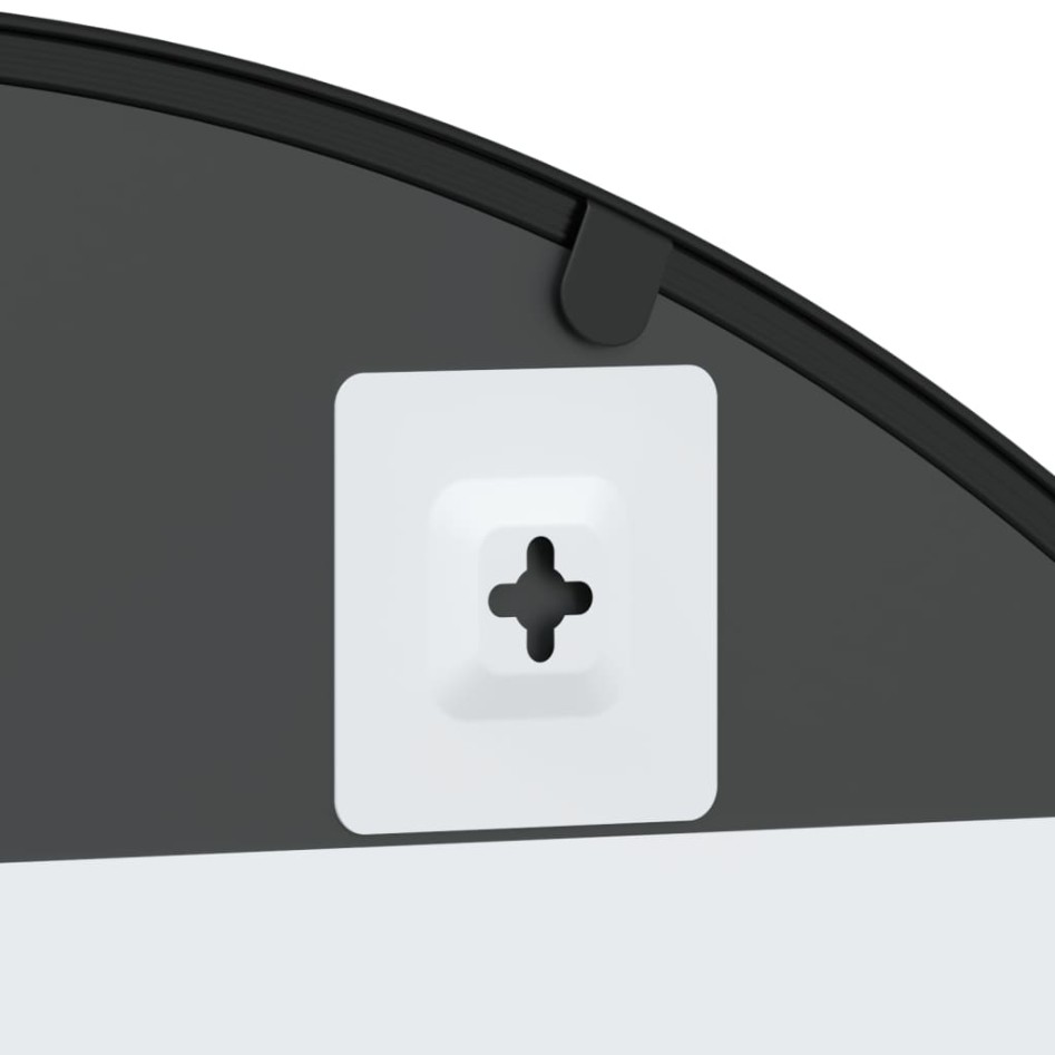 Espejo de pared arco de hierro negro 80x140