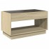 Mesa de centro con Infinity LED roble Sonoma 90x50x50