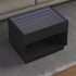 Mesa de centro con Infinity LED negro 70x50x50