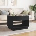 Mesa de centro con Infinity LED negro 70x50x50