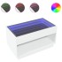 Mesa de centro con Infinity LED blanco 90x50x50