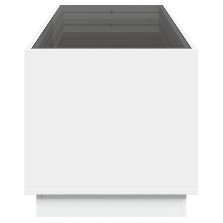 Mesa de centro con Infinity LED blanco 90x50x50