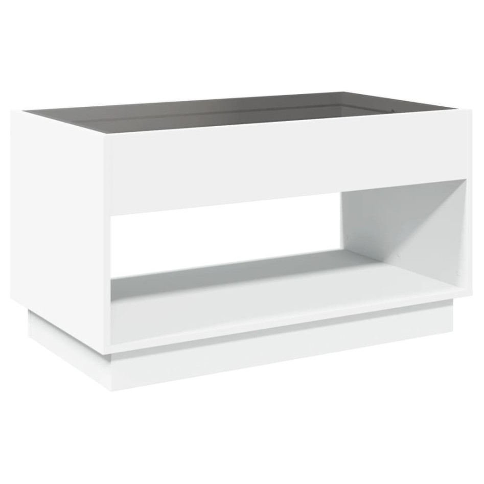 Mesa de centro con Infinity LED blanco 90x50x50