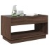 Mesa de centro con Infinity LED marrón roble 90x50x50
