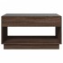 Mesa de centro con Infinity LED marrón roble 90x50x50