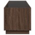 Mesa de centro con Infinity LED marrón roble 90x50x50