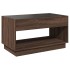 Mesa de centro con Infinity LED marrón roble 90x50x50