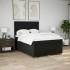 Cama box spring con colchón tela negro 140x190