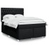 Cama box spring con colchón tela negro 140x190