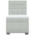 Cama box spring con colchón terciopelo gris claro 90x190