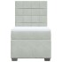 Cama box spring con colchón terciopelo gris claro 100x200
