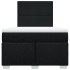 Cama box spring con colchón tela negro 120x200