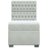 Cama box spring con colchón terciopelo gris claro 90x190