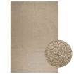 Alfombra ZIZUR aspecto yute interior/exterior beige 240x340 cm
