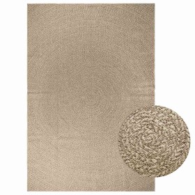 Alfombra ZIZUR aspecto yute interior/exterior beige 200x290