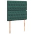 Cama box spring con colchón terciopelo verde oscuro 80x200