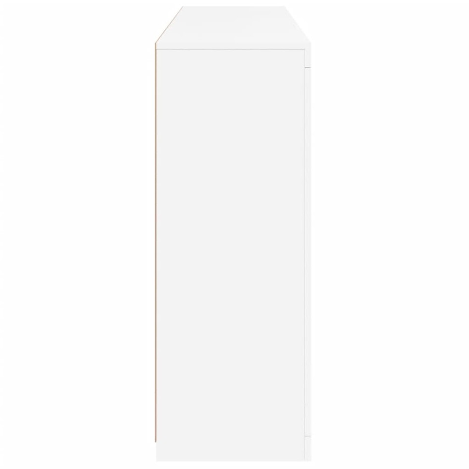 Aparadores con luces LED 3 piezas madera de ingeniería