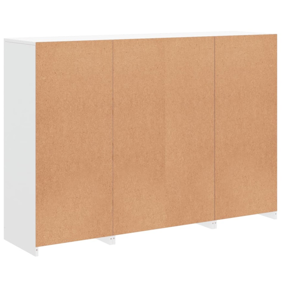 Aparadores con luces LED 3 piezas madera de ingeniería